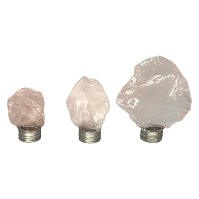 Rose Quartz Crystal Connectors Regular, Large and Extra-large | Anandalite Creations | Floating Crystals 