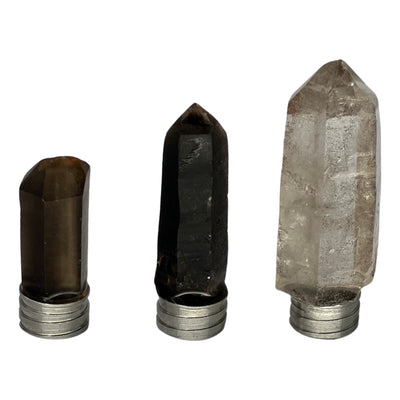 Smoky Quartz Crystal Connectors Regular, Large and Extra-large | Anandalite Creations | Floating Crystals 