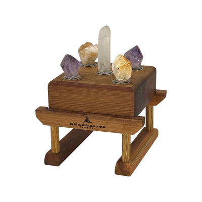 Spiritual Awakening Starter Bundle | Crystal Healing Float and Stand (with candle on top) Pictured upside down in stand