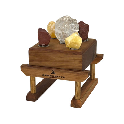 Energy Boost Starter Bundle | Crystal Healing Float and Stand (with candle on top) Pictured upside down in stand