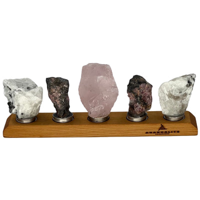 Moonlit Rose Healing Crystal Connector Pack | Healing Crystals for Love and Introspection and Stand 