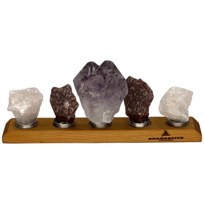 Muddy Lotus Healing Crystal Connector Pack | Meditation and Spiritual Healing Crystals and Stand 