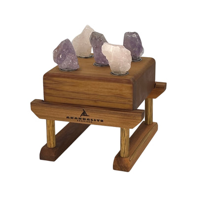 Spiritual Love and Healing  Starter Bundle | Crystal Healing Float and Stand (with candle on top) Pictured upside down in stand